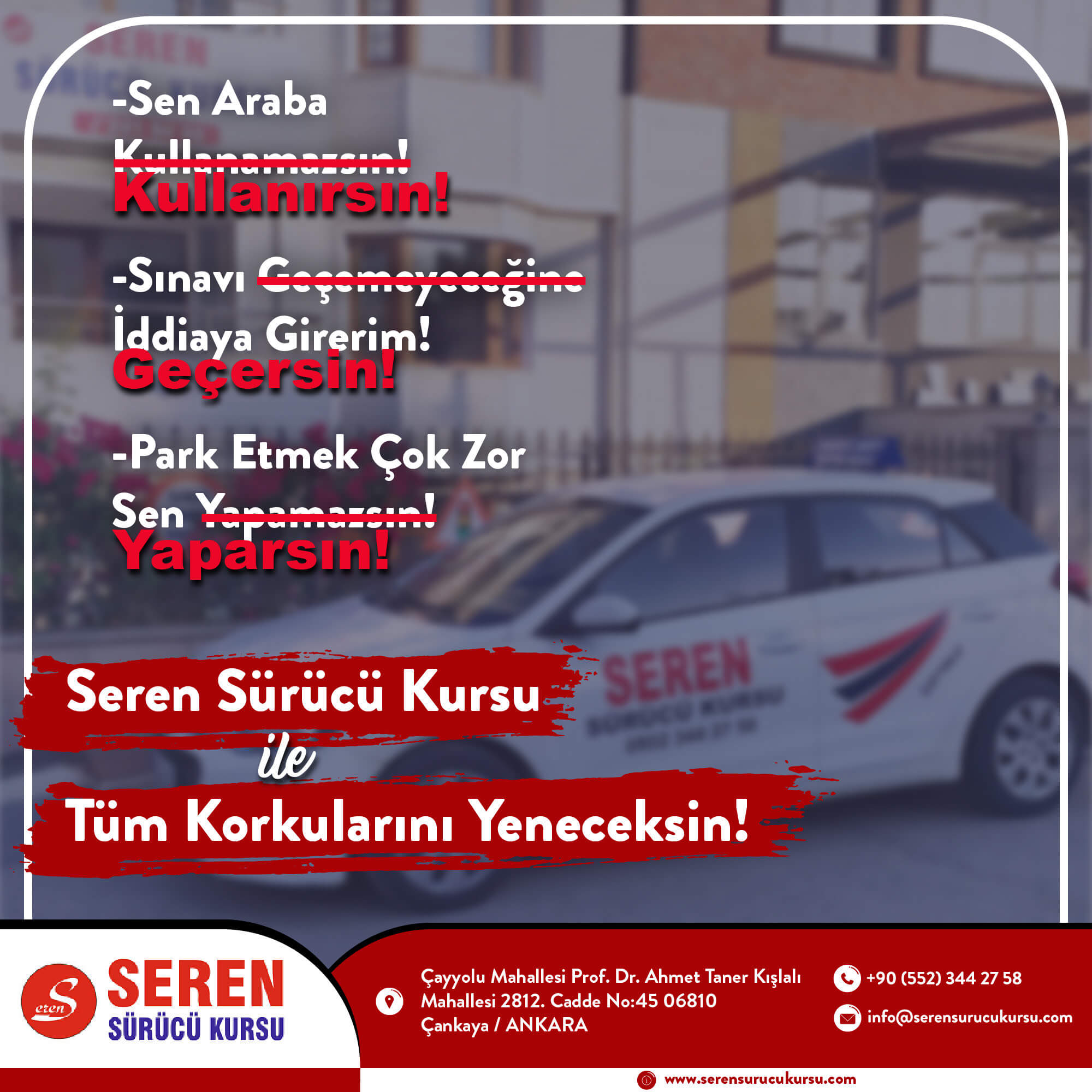 çayyolu direksiyon dersi